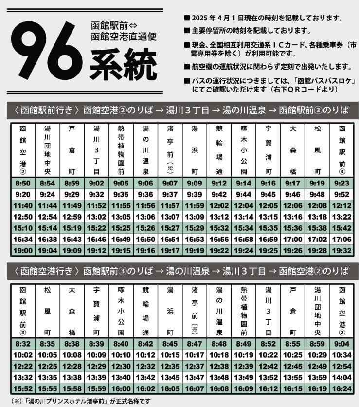函館機場到函館市區交通方式整理|函館巴士、函館帝產巴士、計程車