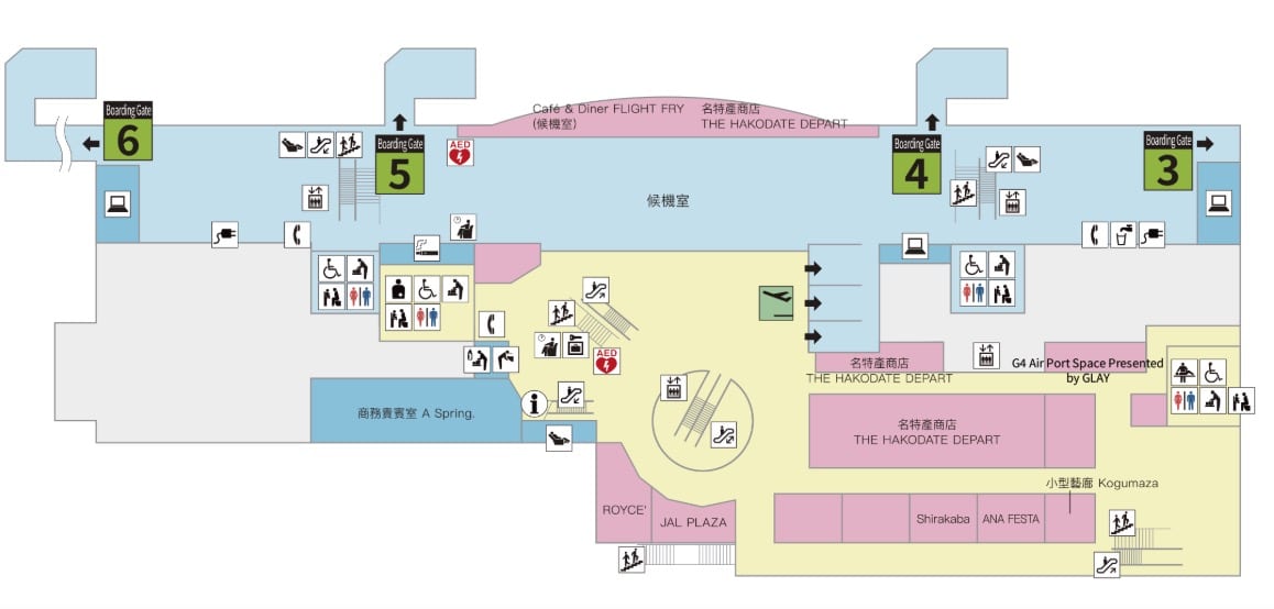 北海道函館機場出入境、函館機場免稅店、到函館市區交通整理