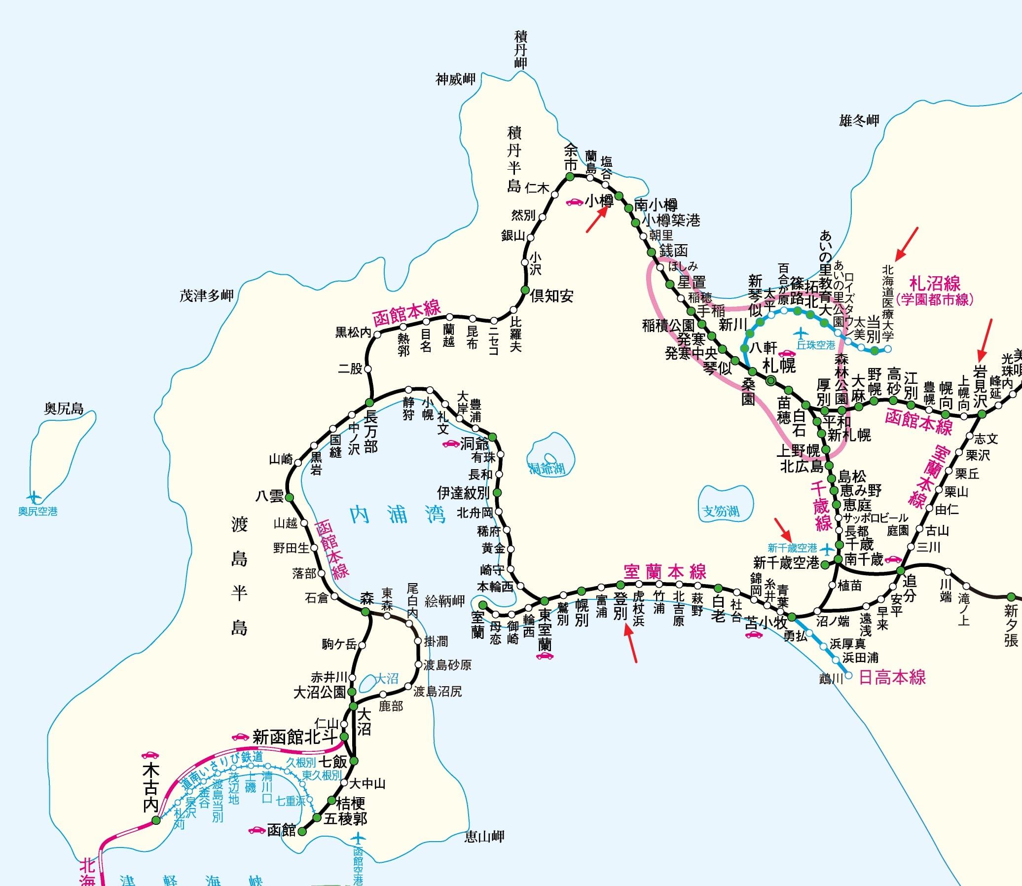 北海道JR PASS|札幌-登別區域鐵路周遊券使用區間、購買方式