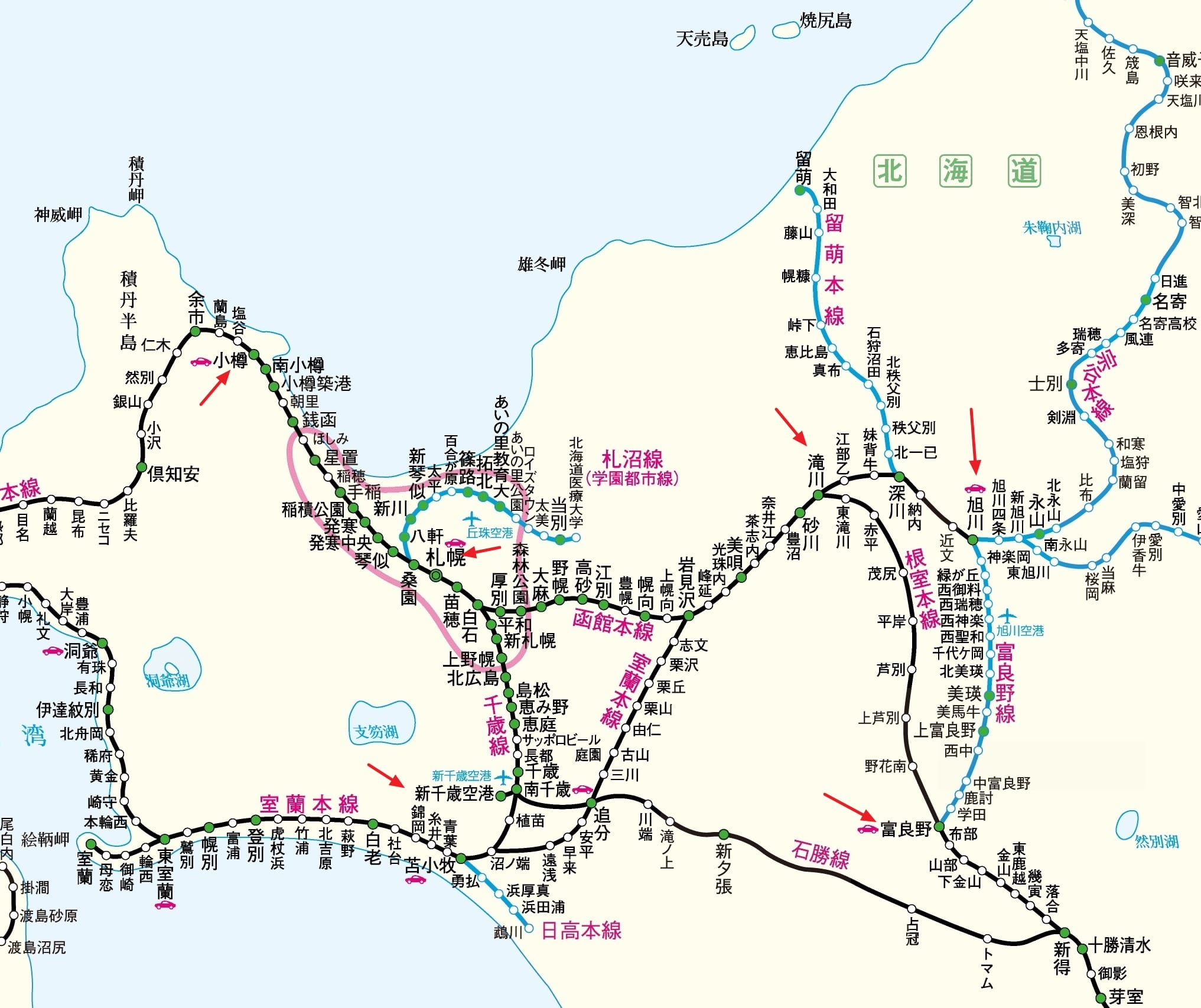 北海道JR PASS|札幌-富良野區域鐵路周遊券使用區間、購買方式