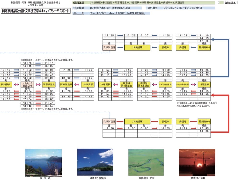 北海道道東釧路車站、釧路站前巴士中心(巴士路線,寄物)