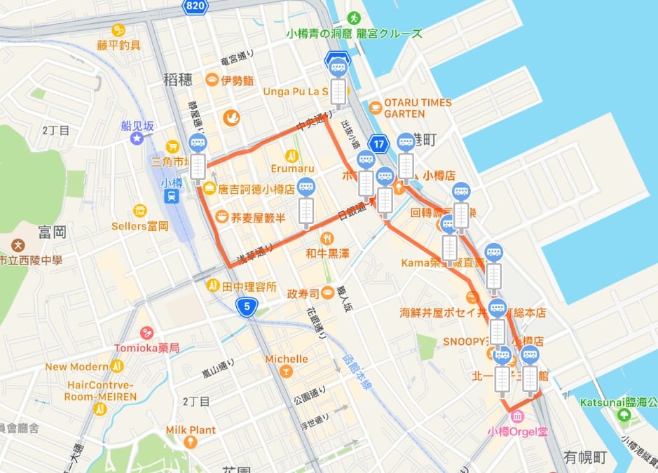 小樽市内巴士１日乗車券(おたる市内路線バス一日乗車券)