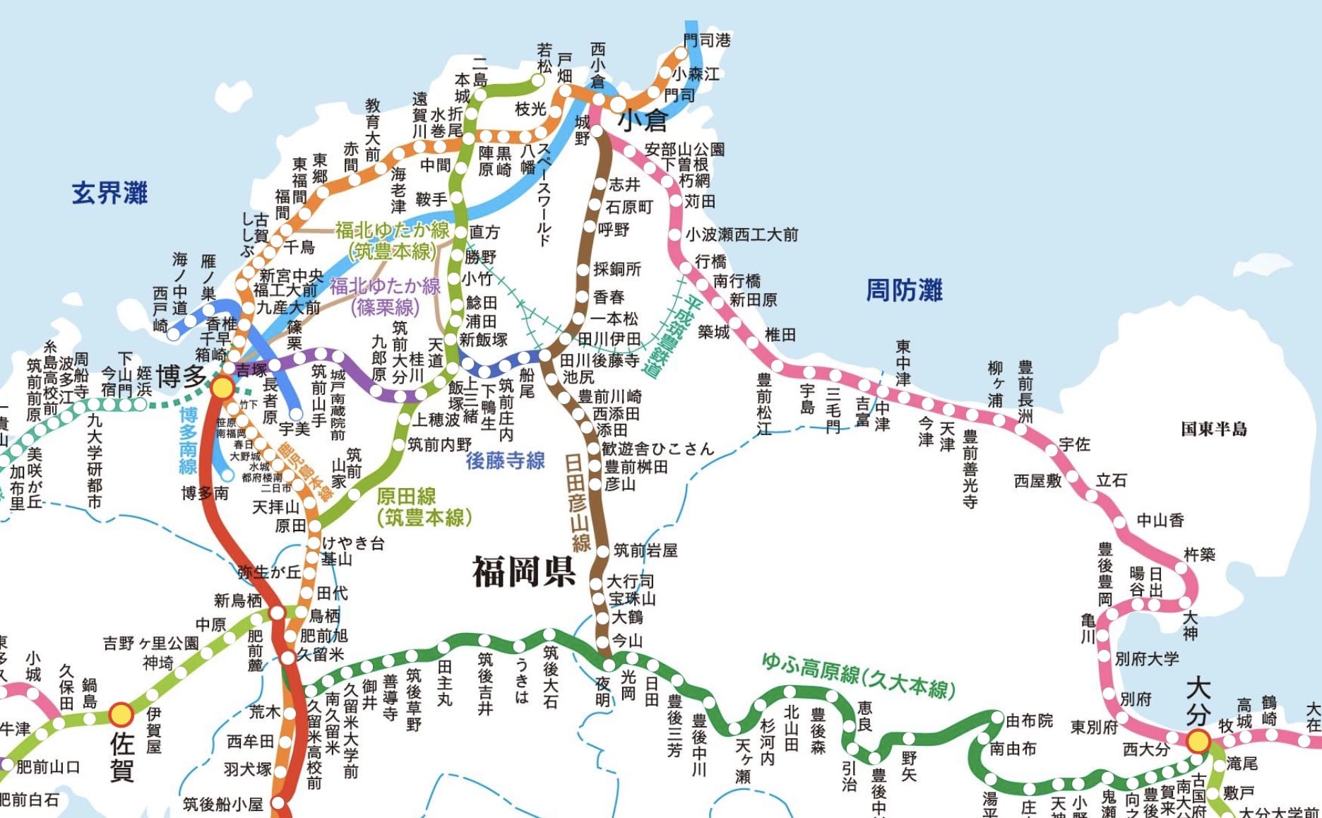 到九州福岡縣交通方式*3整理|JR九州鐵路、九州新幹線、高速巴士