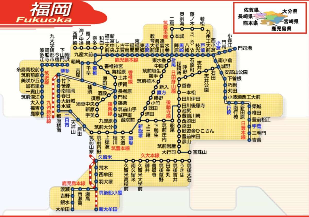 福岡市區四種交通工具整理｜西鐵巴士、福岡市地下鐵、西鐵電車、JR九州鐵路