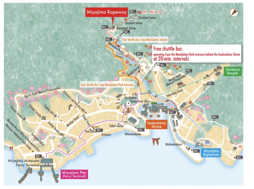 宮島交通方式整理|廣島路面電車、JR鐵路、宮島渡輪船、宮島纜車