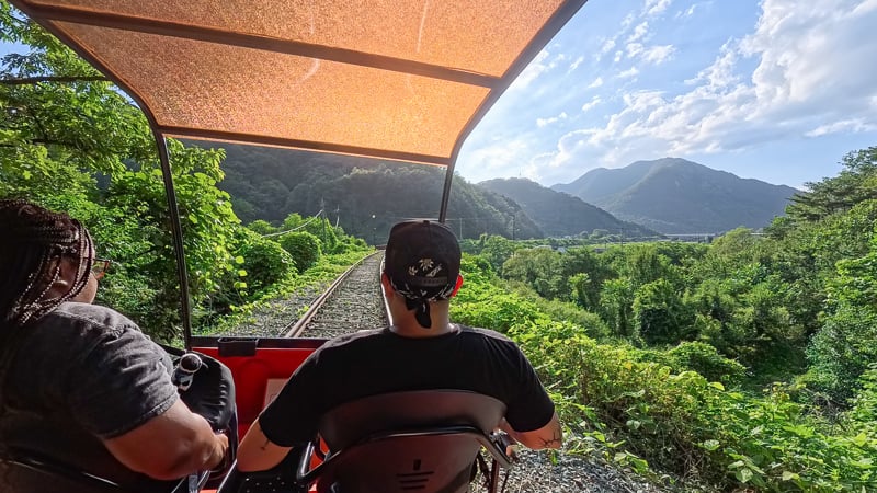 首爾郊區|江村鐵道自行車、好玩沿途風景超美、預約方式