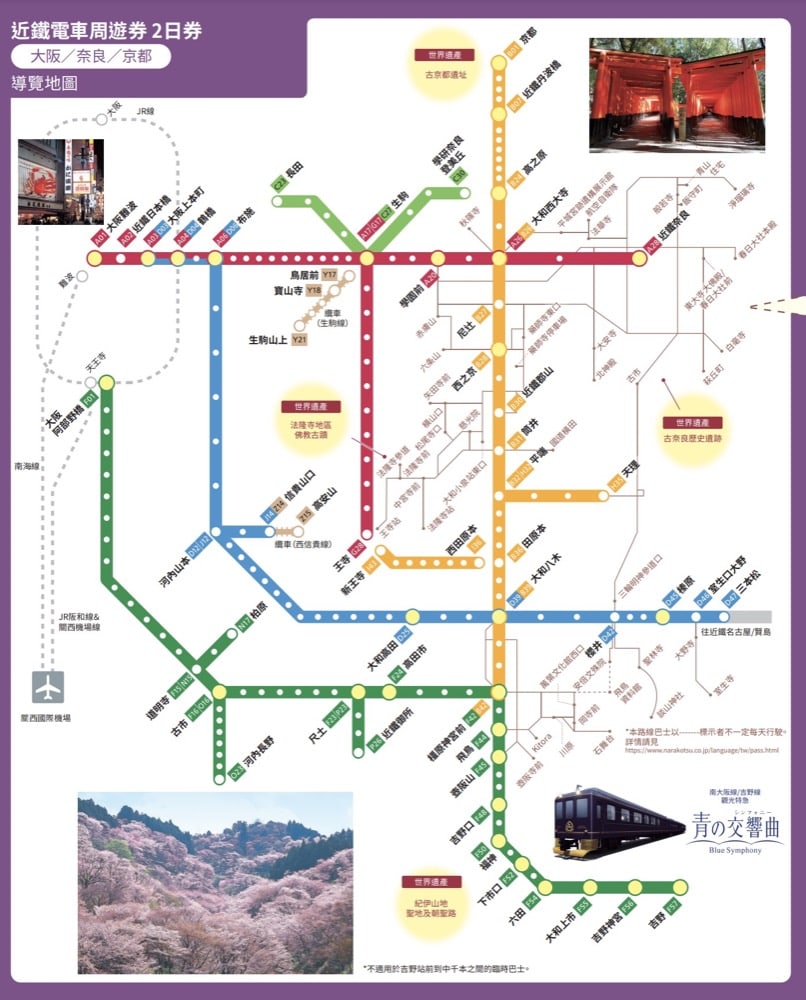 關西近鐵電車交通票券｜近鐵電車周遊券該買哪張、使用方式、購買地點