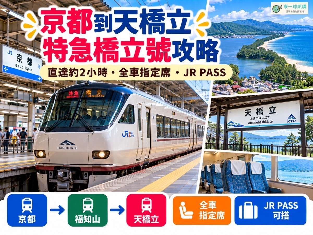 京都到天橋立JR特急橋立號攻略｜票價、時刻表、JR PASS、搭車教學