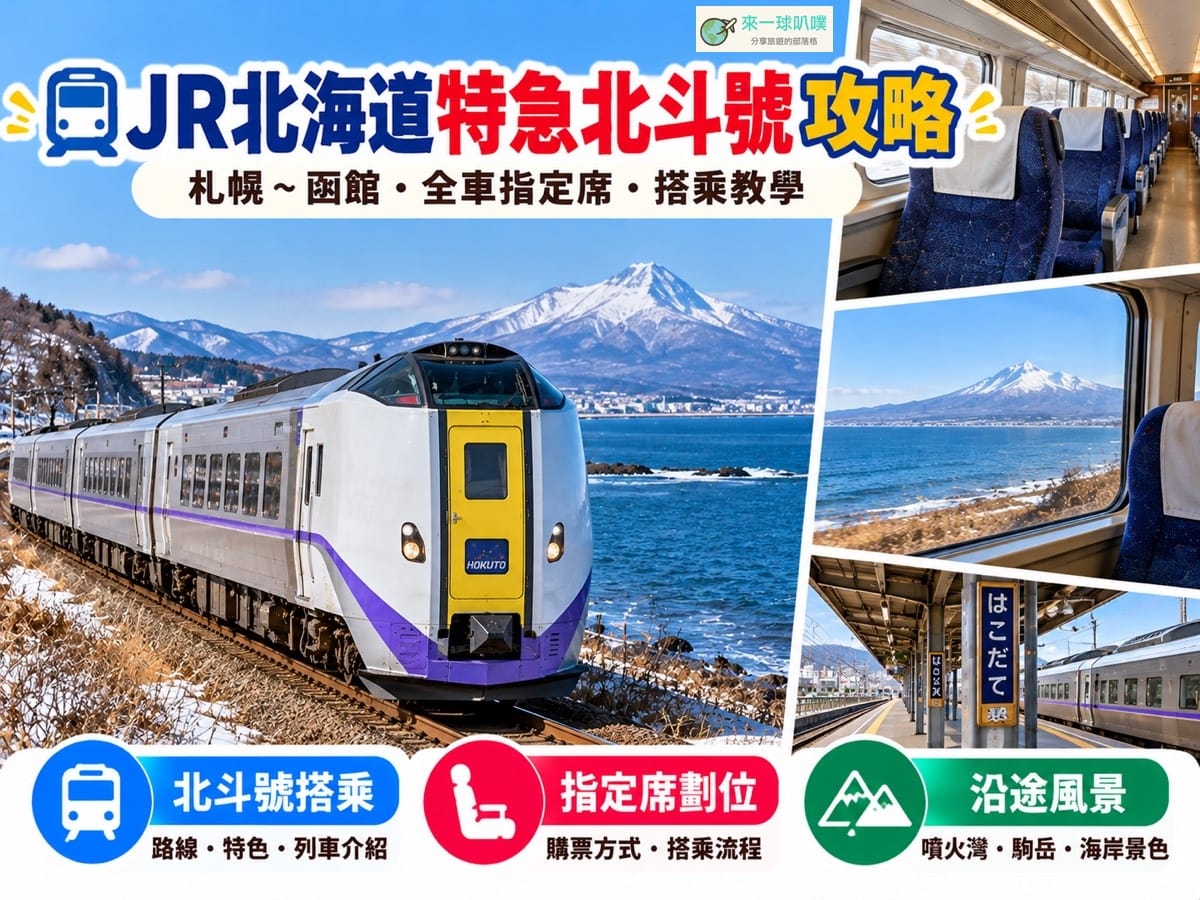 札幌到函館JR攻略｜特急北斗號票價、時刻表、指定席與搭乘心得
