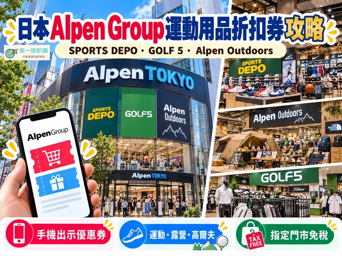 2026日本運動用品Alpen Group折扣券、逛街心得分享