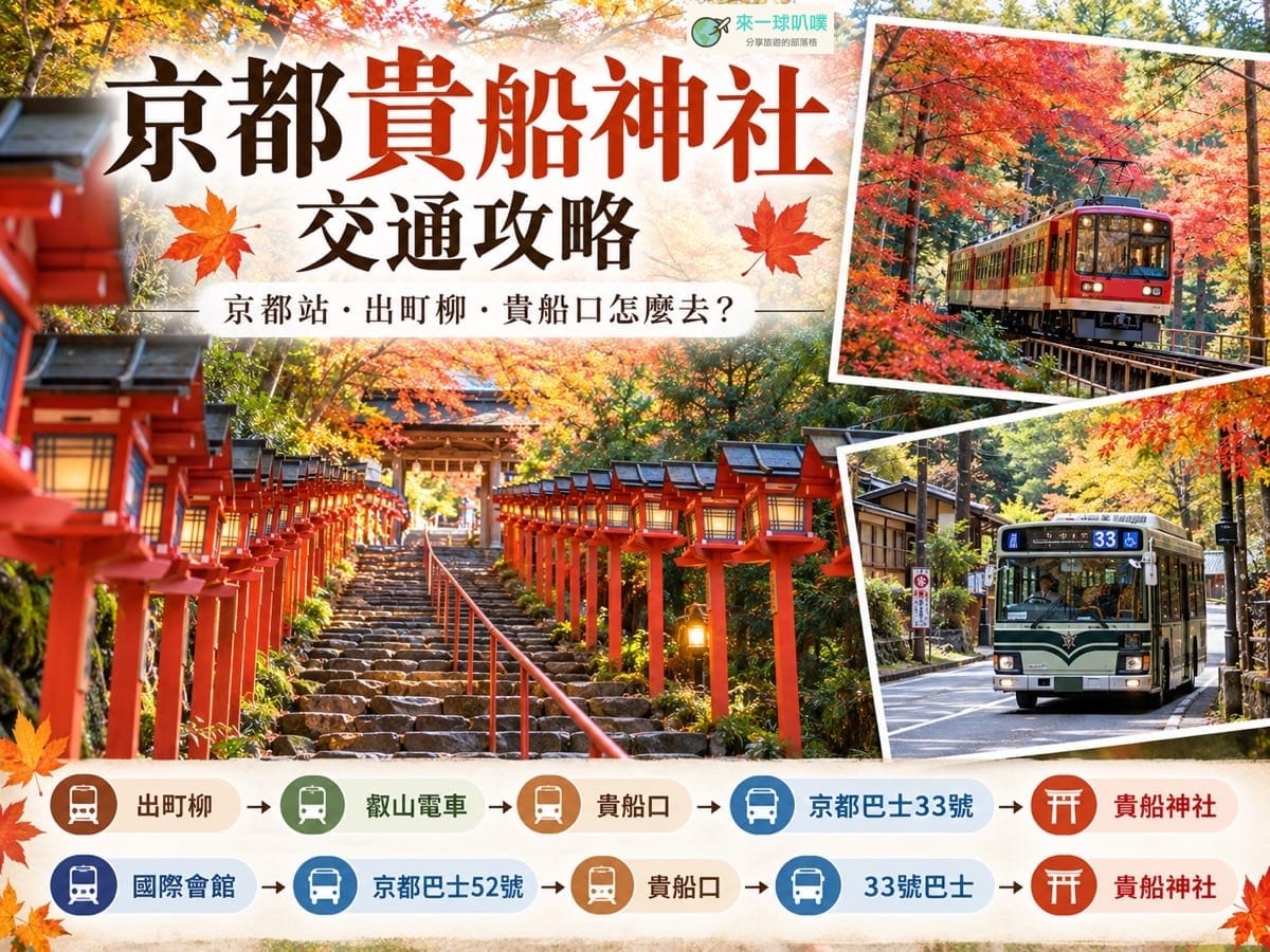 貴船神社交通2026｜京都站、出町柳到貴船神社搭車方式