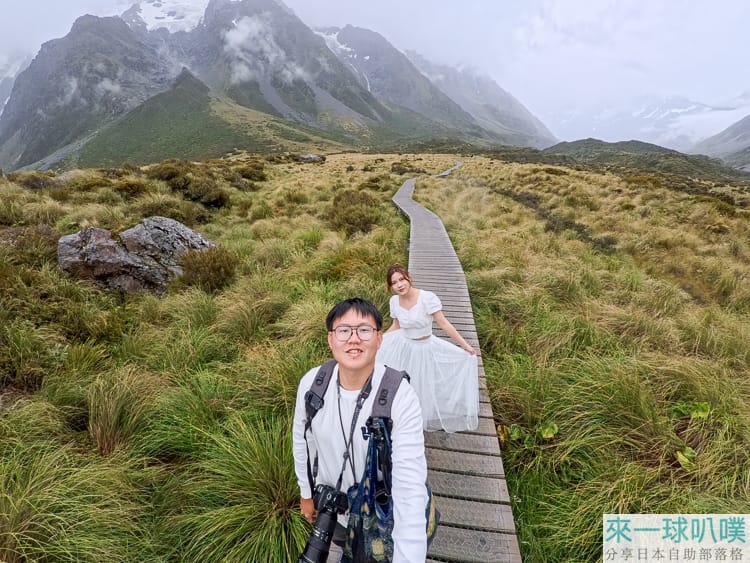 紐西蘭庫克山胡克峽谷步道攻略|Hooker Valley track必走吊橋、冰河湖、庫克山雪山景色
