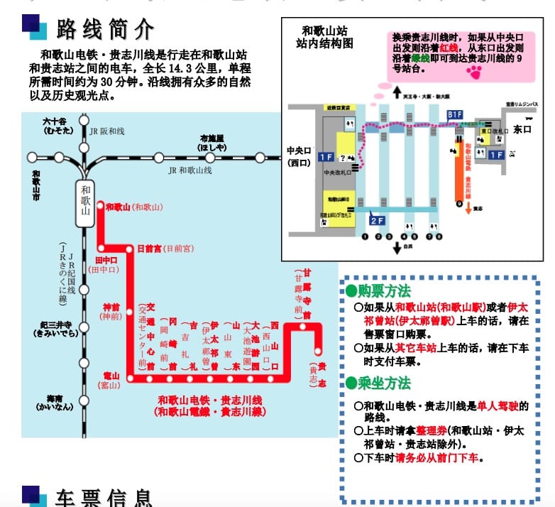 日本關西交通|和歌山巴士搭車方式、和歌山巴士一日券